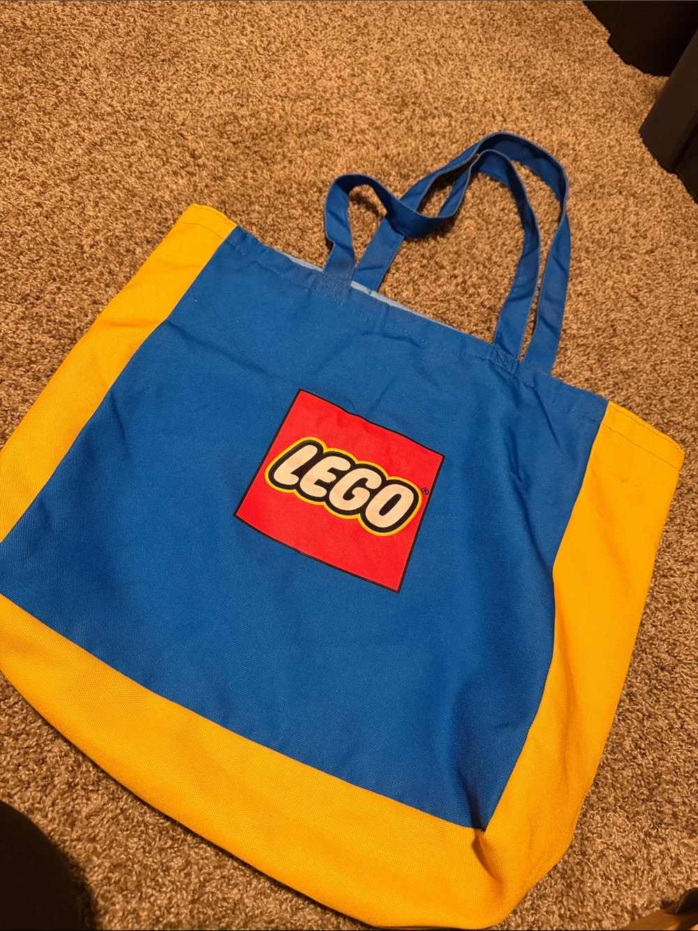 Extra large reversible Lego 2019 VIP canvas tote bag!!